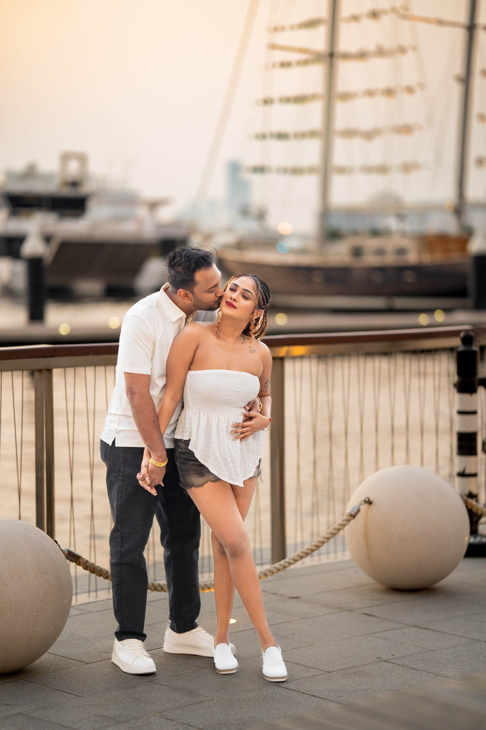 Deshan & Nithini Pre Shoot in Dubai Creek